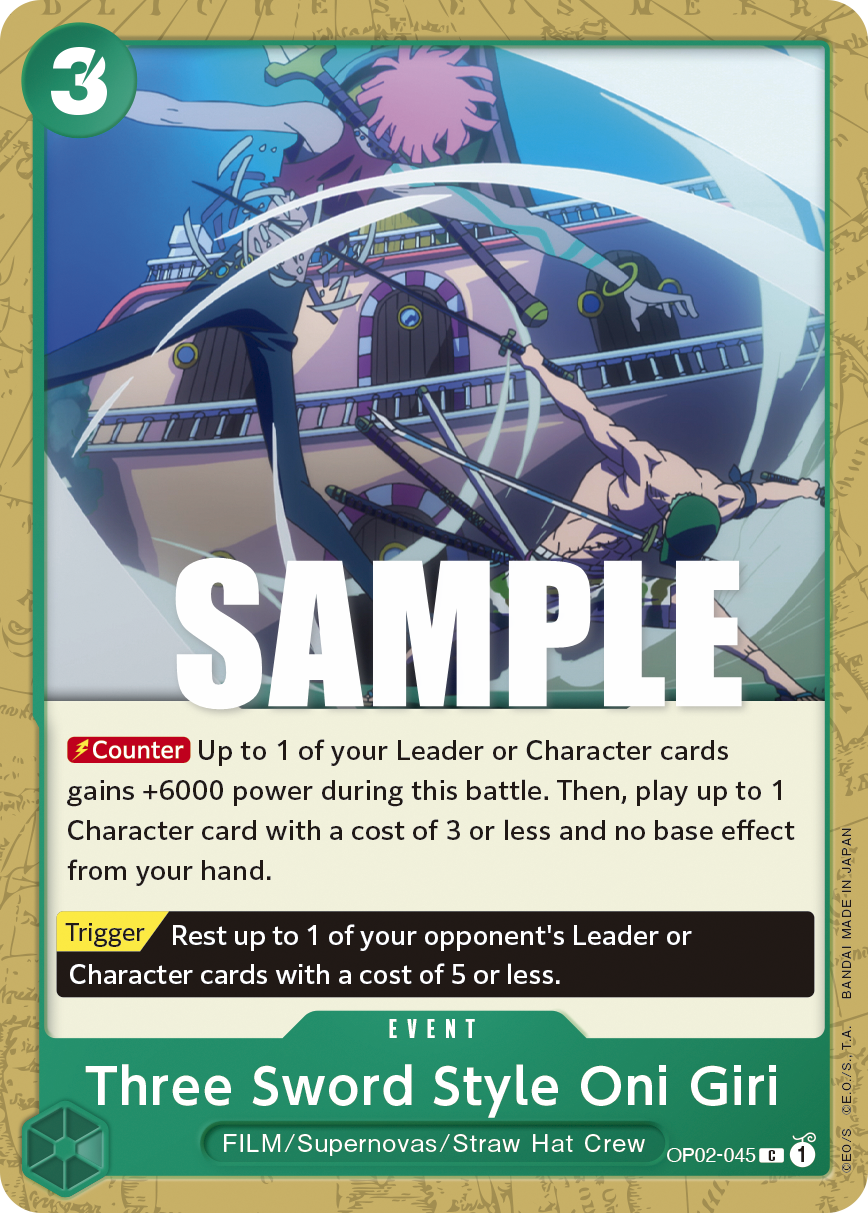 Three Sword Style Oni Giri