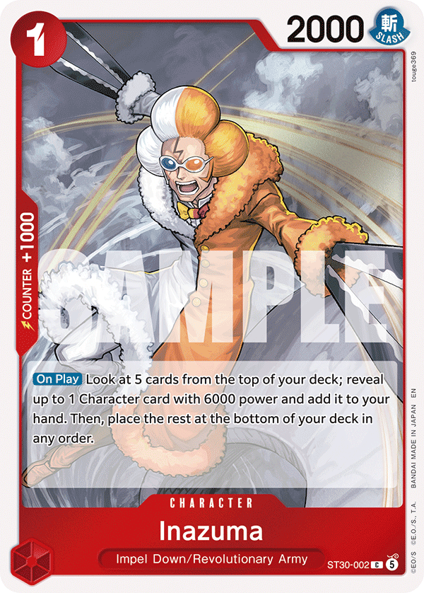 ST30-002 Inazuma – Red One Piece TCG Card